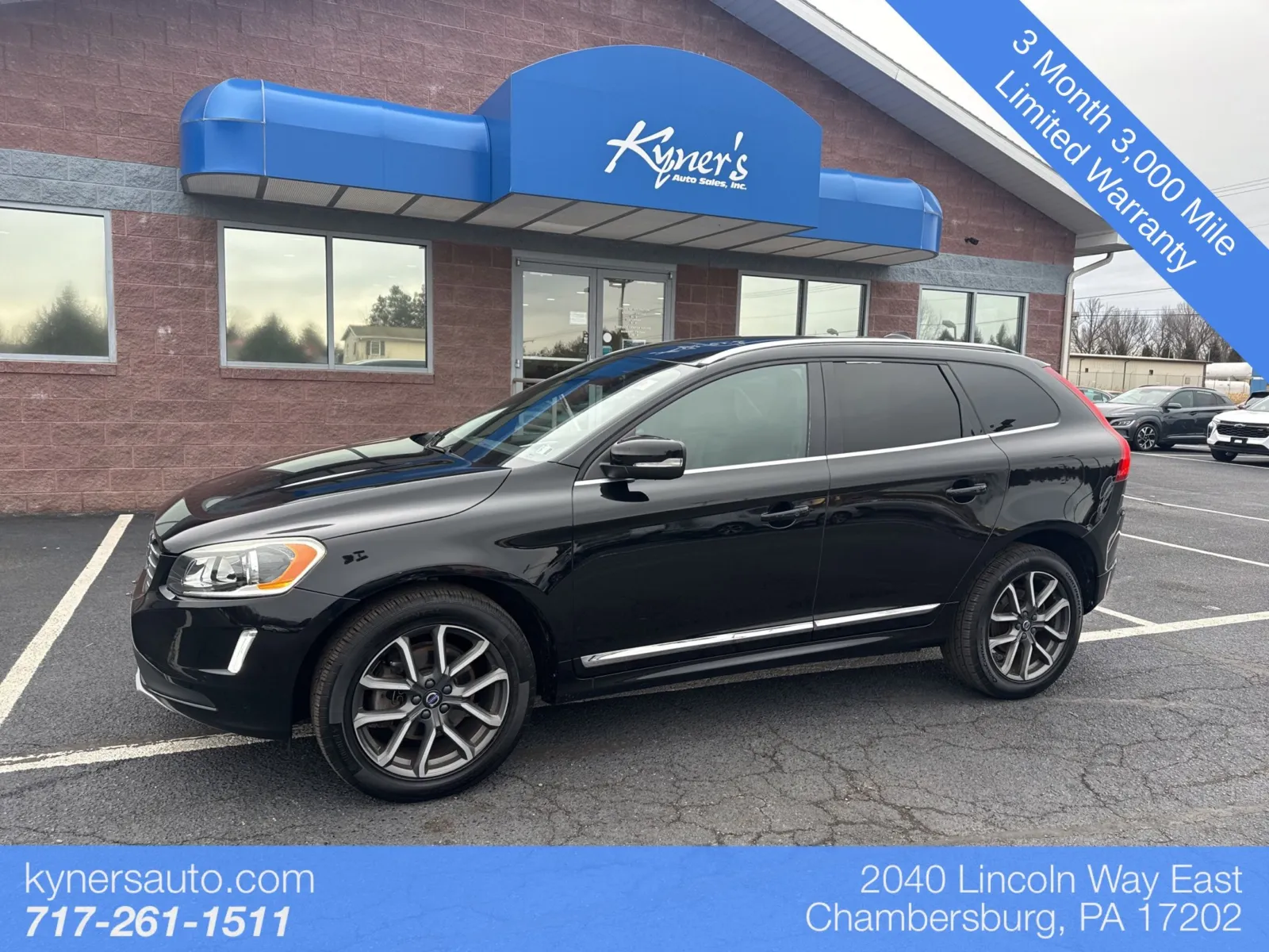 Black 2016 Volvo XC60 T6 Drive-E for sale in Chambersburg, PA
