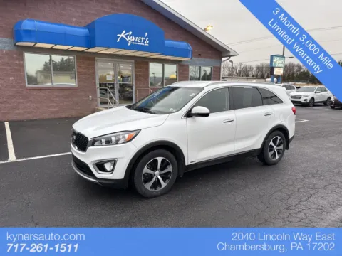 White 2016 Kia Sorento EX for sale in Chambersburg, PA