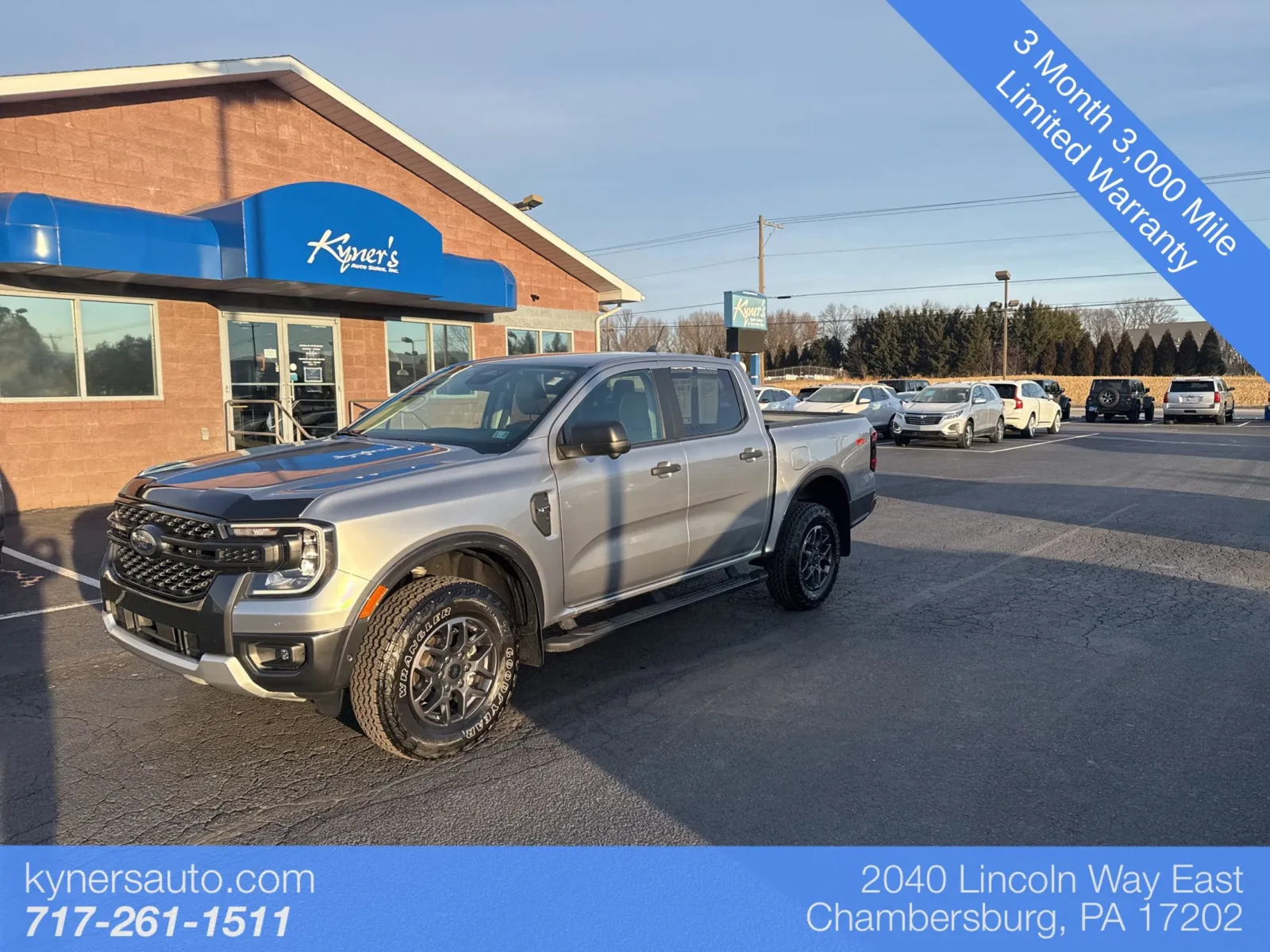 Silver 2024 Ford Ranger XLT for sale in Chambersburg, PA
