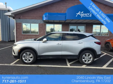 Silver 2022 Chevrolet Blazer LT for sale in Chambersburg, PA