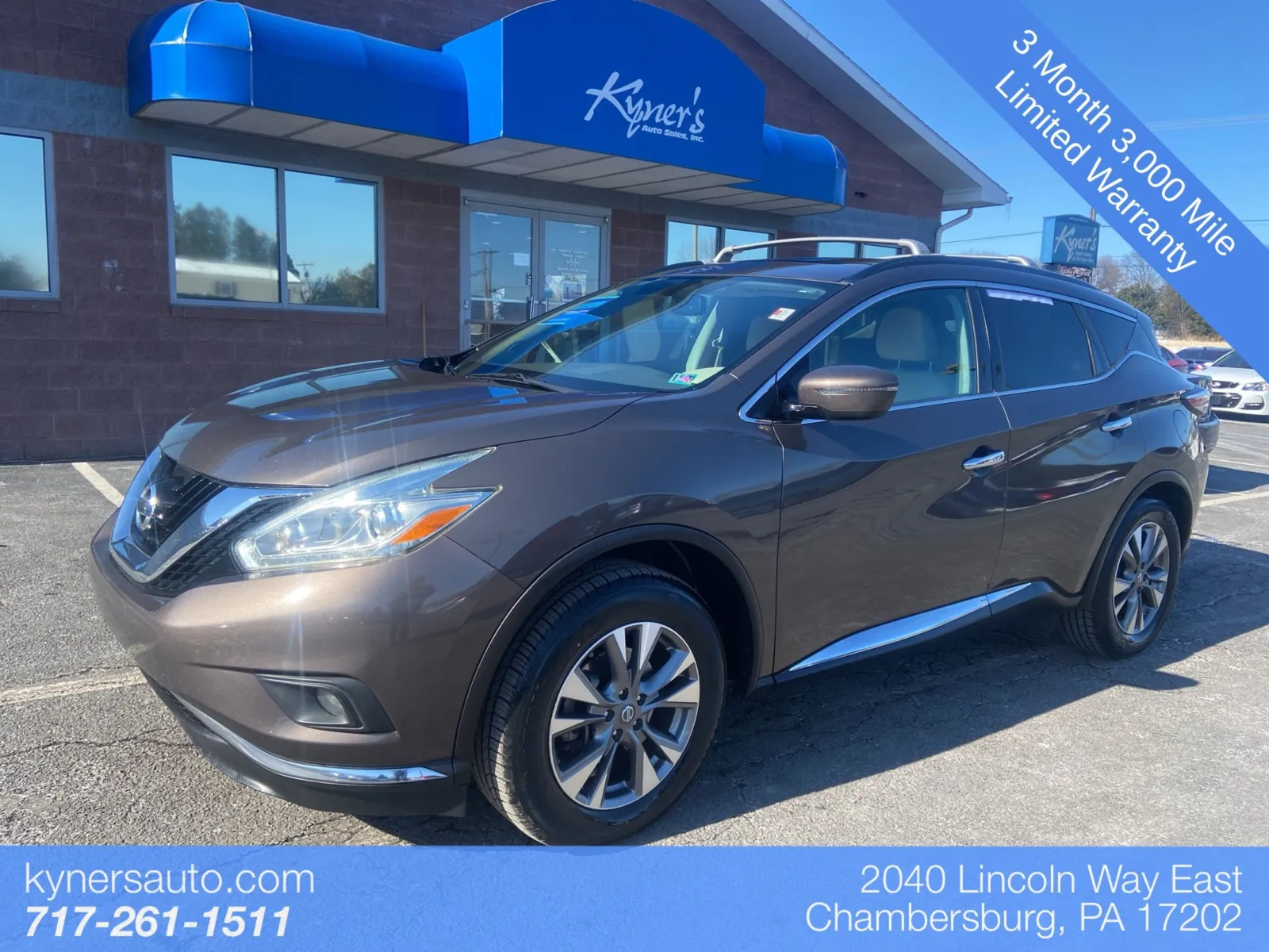 2016 Nissan Murano SV for sale in Chambersburg, PA