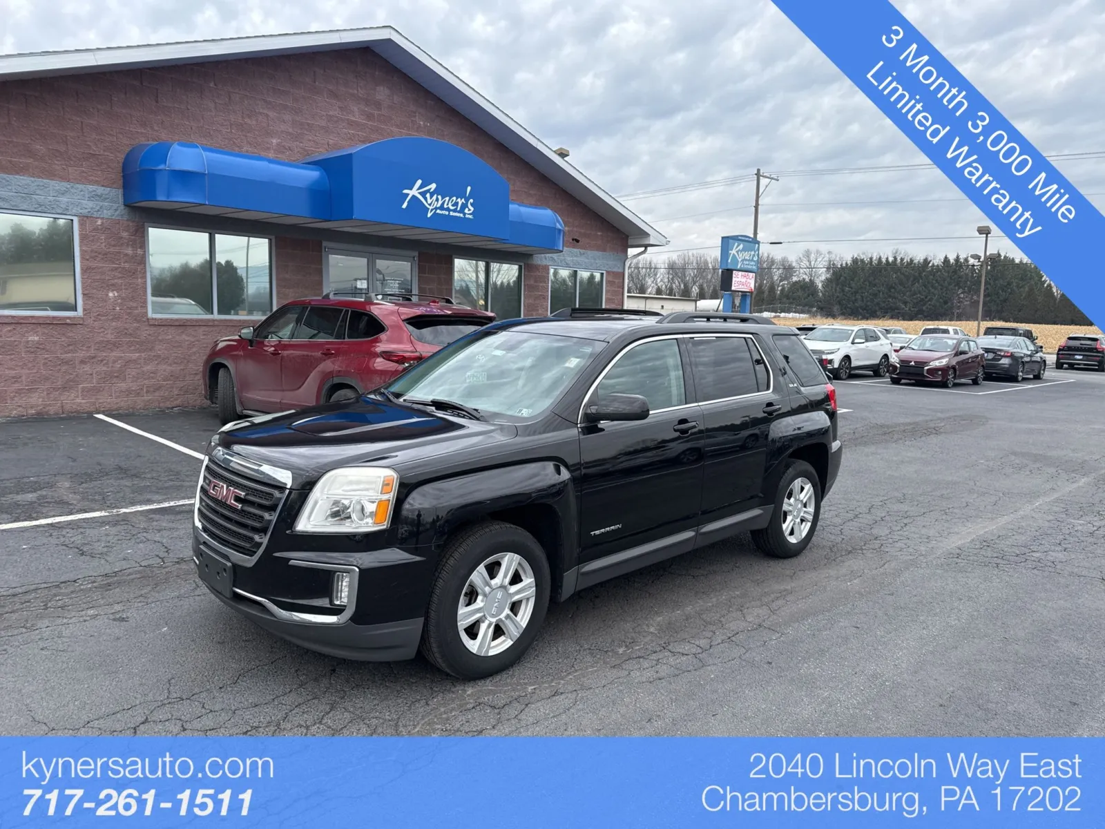 Black 2016 GMC Terrain SLE-2 for sale in Chambersburg, PA