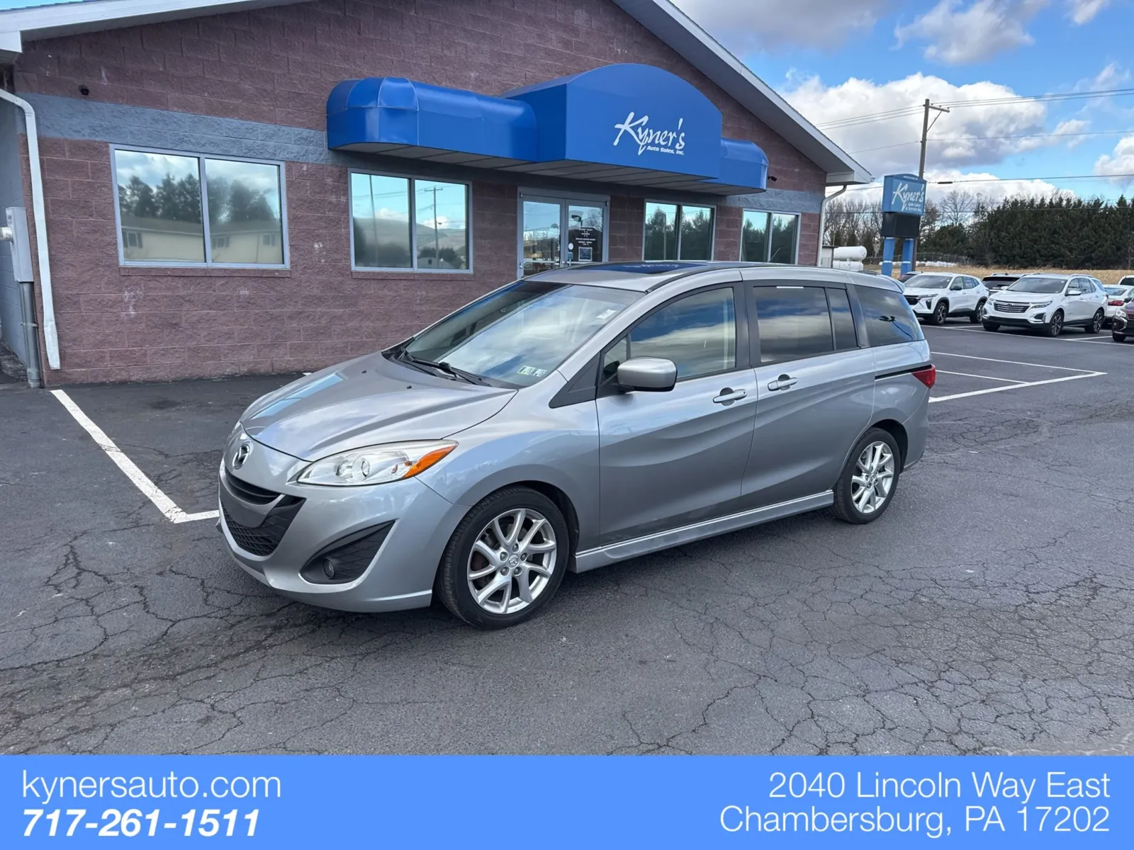 Silver 2012 Mazda Mazda5 Grand Touring for sale in Chambersburg, PA