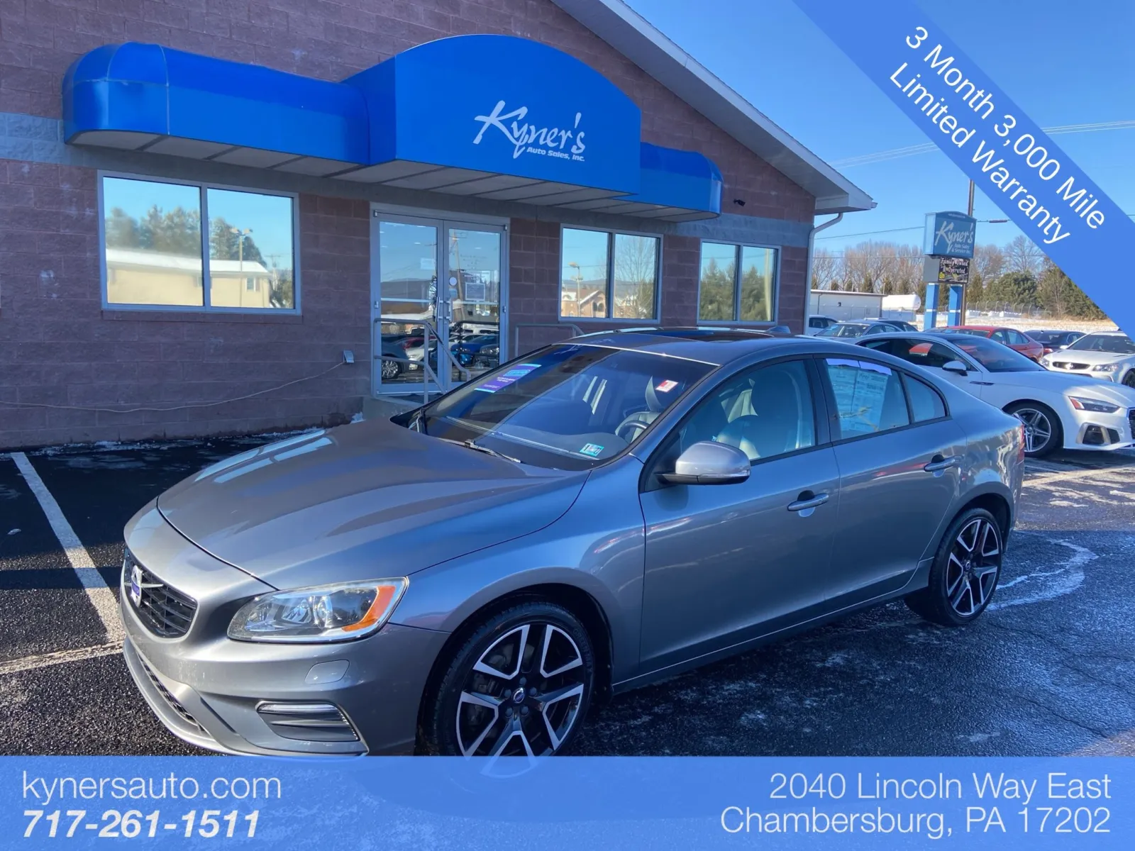 Gray 2017 Volvo S60 T5 Dynamic for sale in Chambersburg, PA