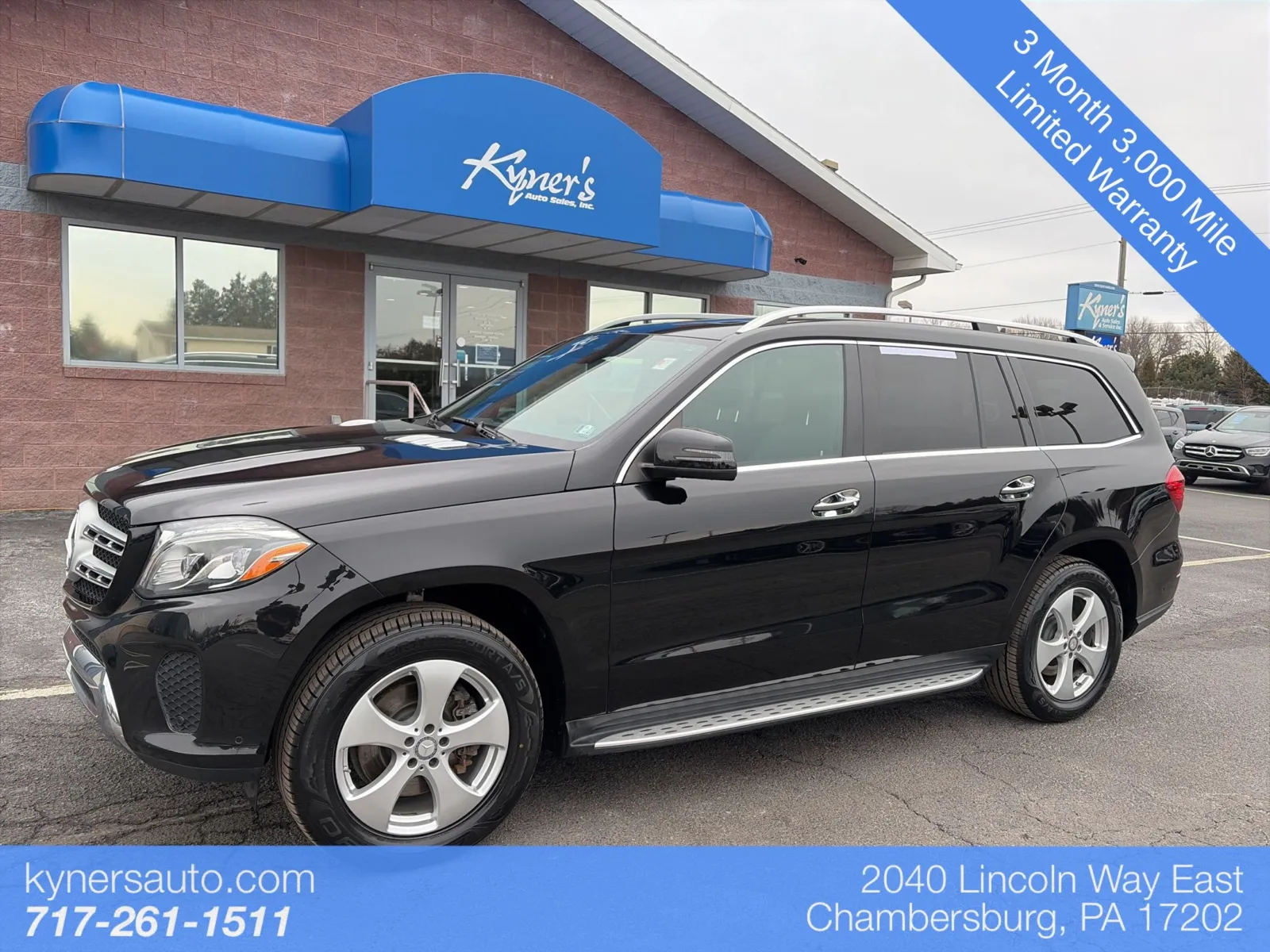 Black 2017 Mercedes-Benz GLS 450 for sale in Chambersburg, PA