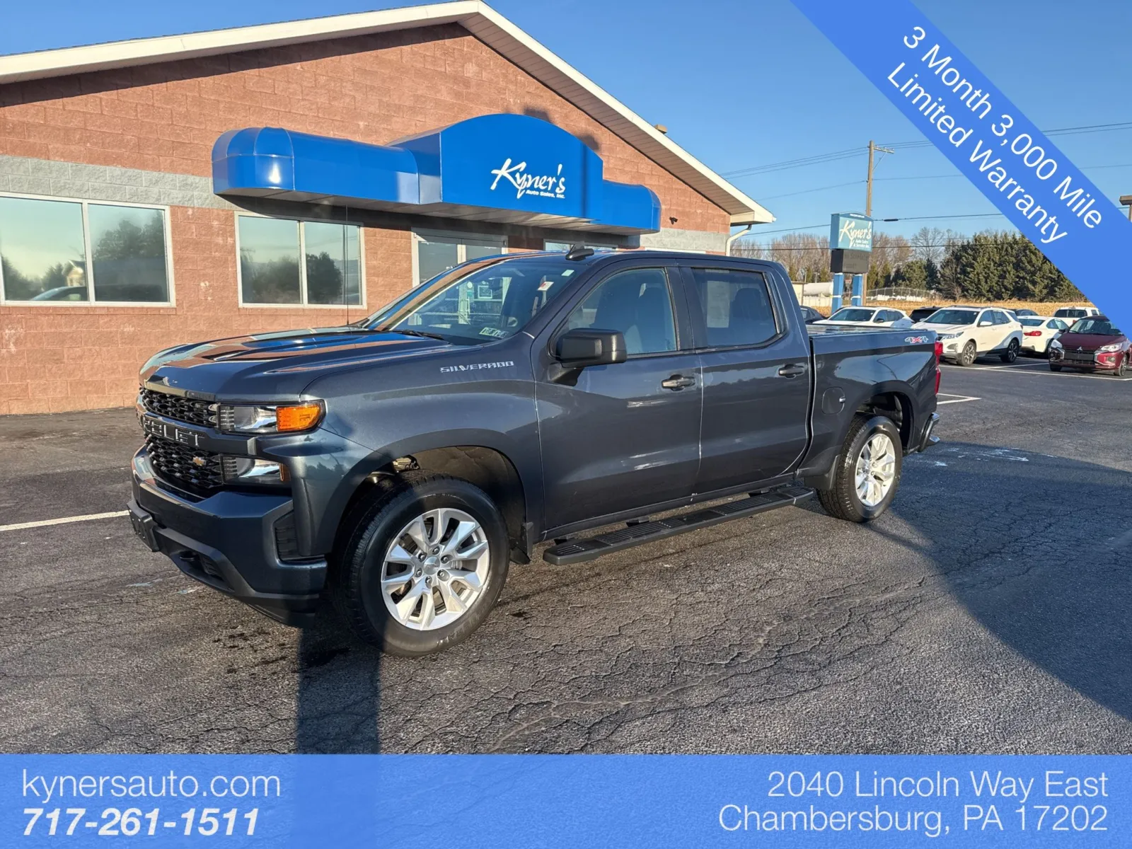 Gray 2022 Chevrolet Silverado 1500 LTD Custom for sale in Chambersburg, PA