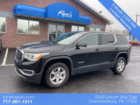 Black 2019 GMC Acadia SLE-1 for sale in Chambersburg, PA