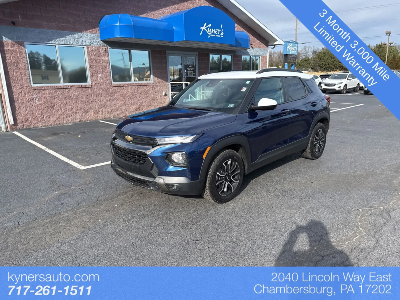 Blue 2022 Chevrolet TrailBlazer ACTIV for sale in Chambersburg, PA