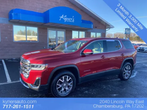 Red 2020 GMC Acadia SLE for sale in Chambersburg, PA