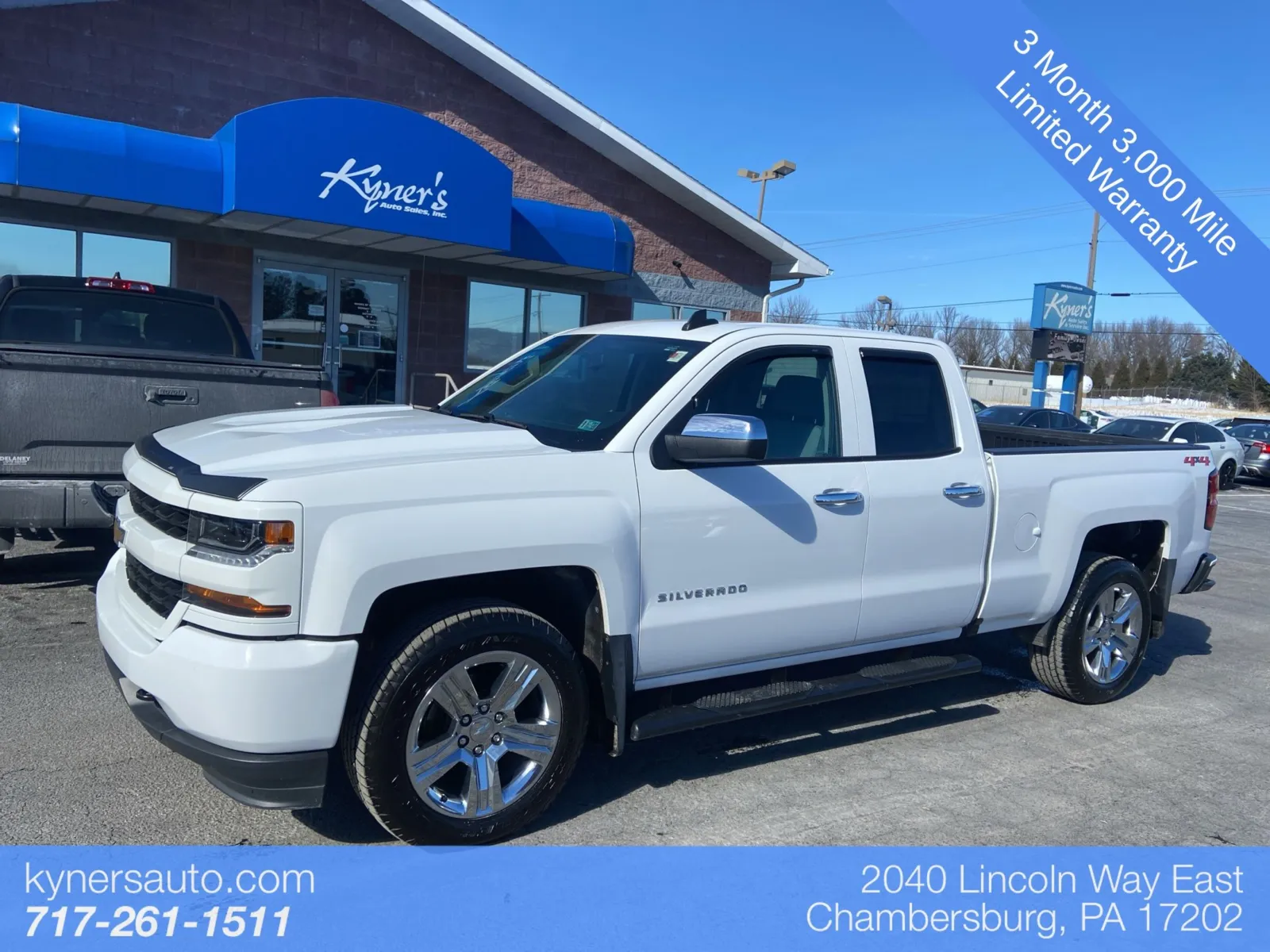 White 2018 Chevrolet Silverado 1500 Custom for sale in Chambersburg, PA