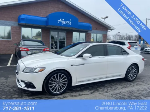 White 2017 Lincoln Continental Select for sale in Chambersburg, PA