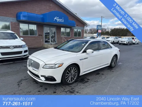 White 2017 Lincoln Continental Select for sale in Chambersburg, PA