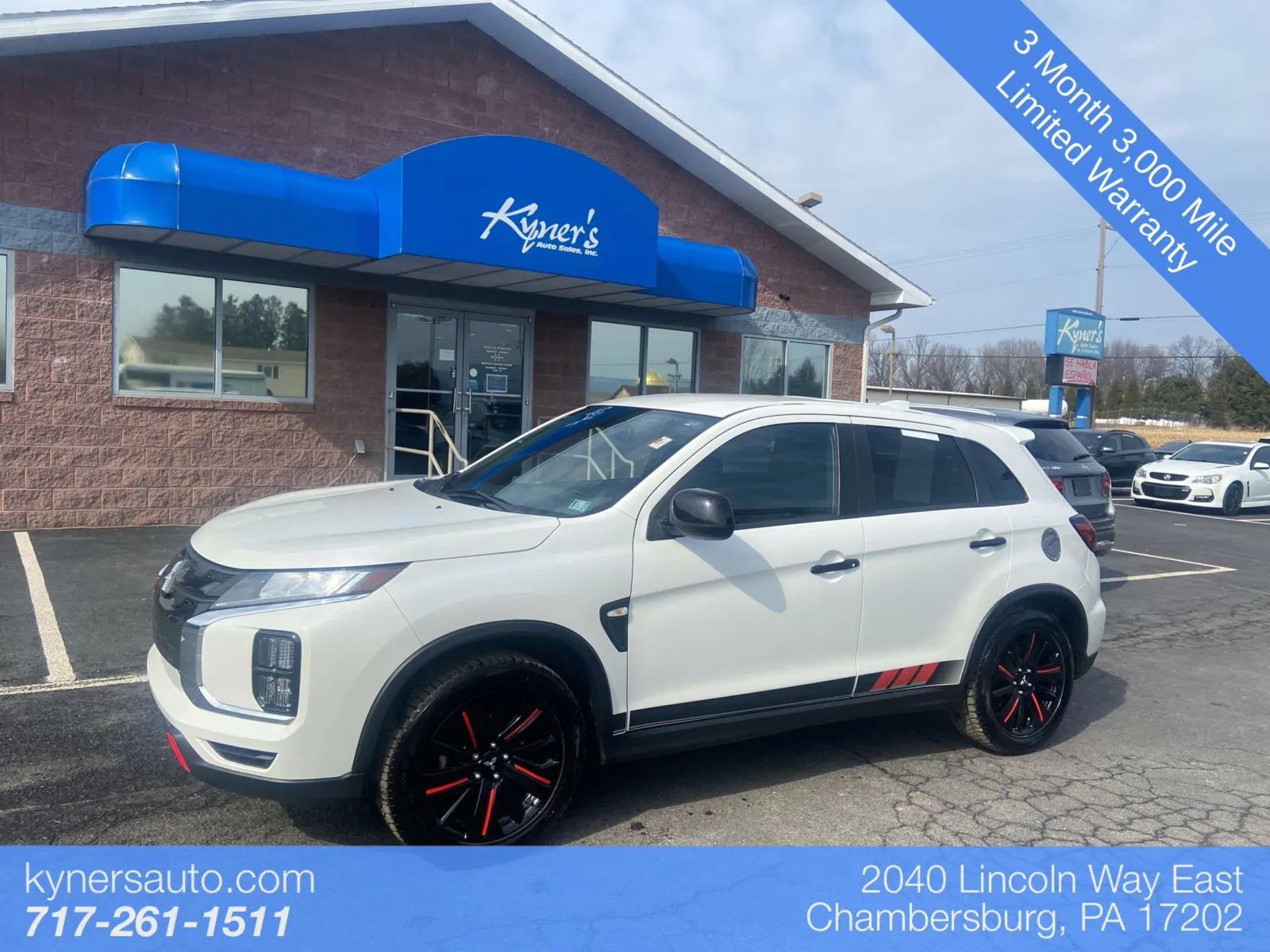 White 2021 Mitsubishi Outlander Sport 2.0 BE for sale in Chambersburg, PA