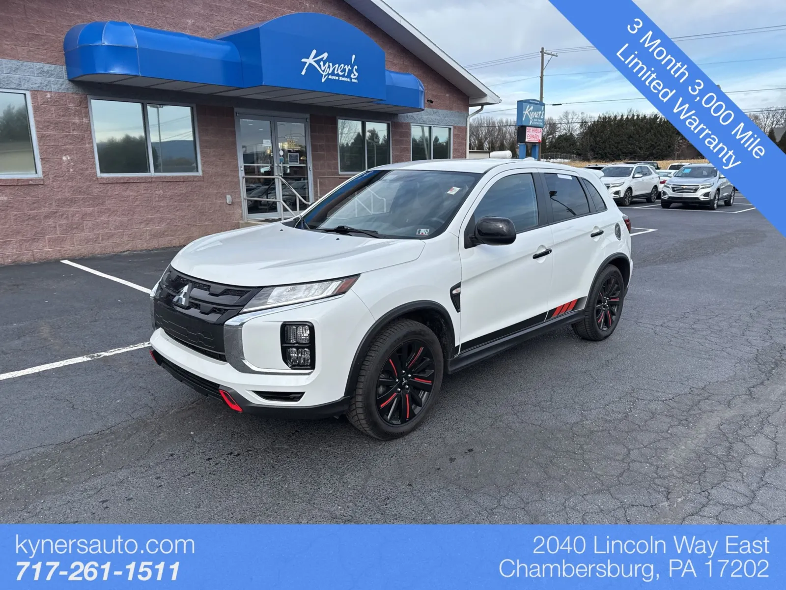 White 2021 Mitsubishi Outlander Sport 2.0 BE for sale in Chambersburg, PA