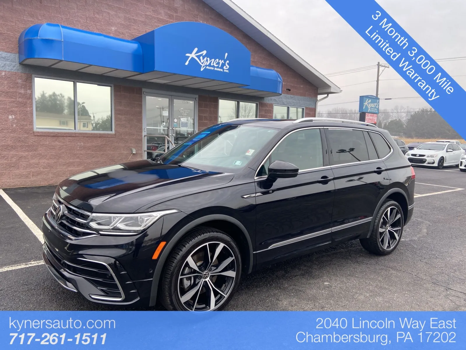 Black 2022 Volkswagen Tiguan 2.0T SEL R-Line for sale in Chambersburg, PA