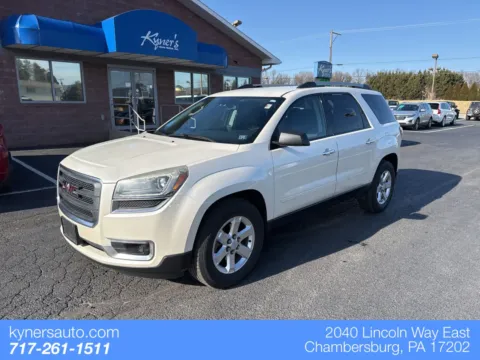 White 2014 GMC Acadia SLE-2 for sale in Chambersburg, PA