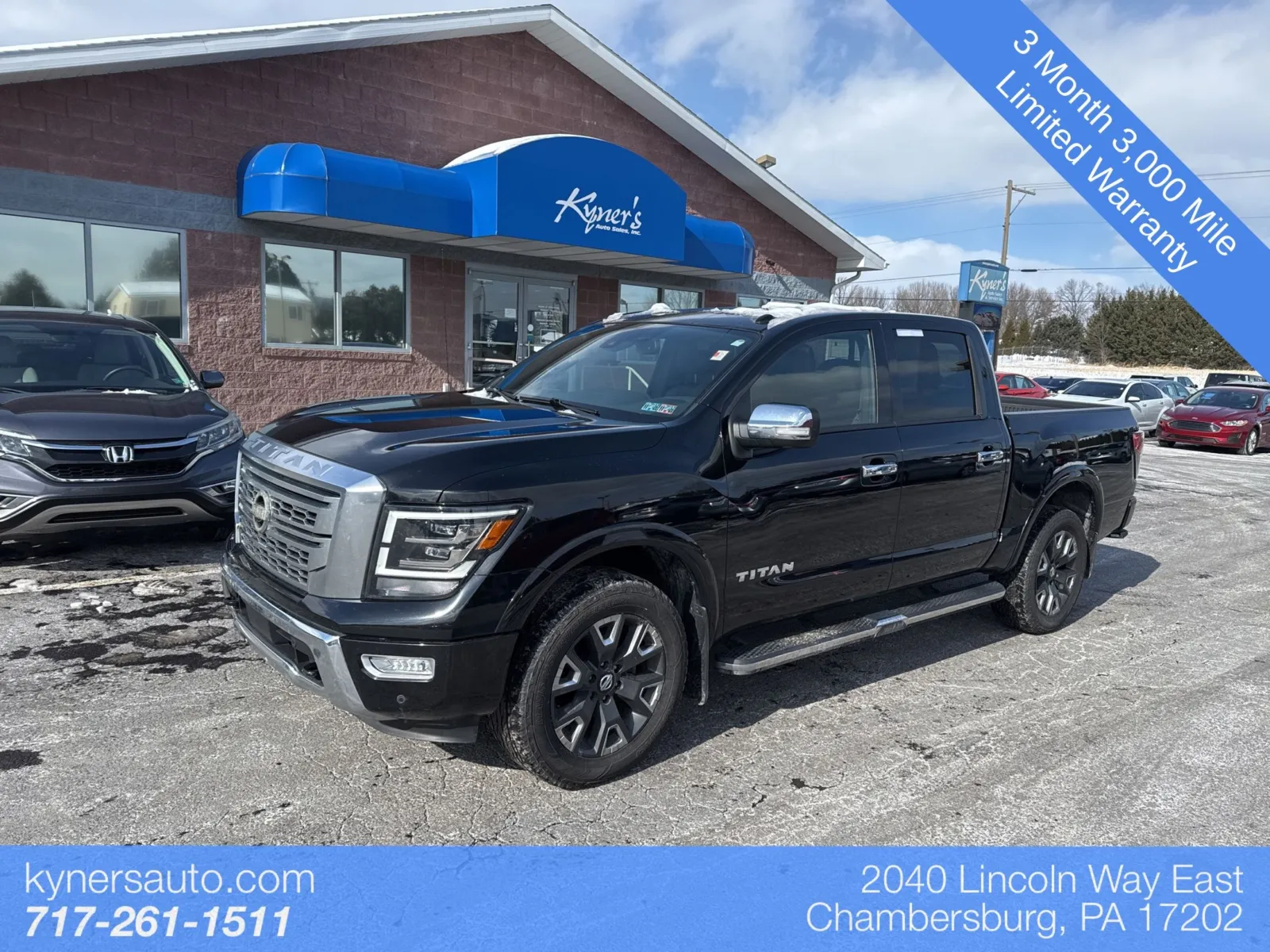 Black 2021 Nissan Titan Platinum Reserve for sale in Chambersburg, PA