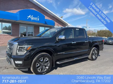 Black 2021 Nissan Titan Platinum Reserve for sale in Chambersburg, PA