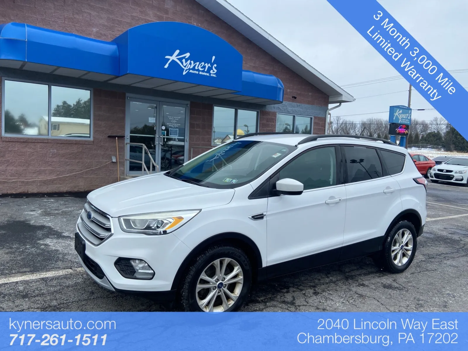 White 2018 Ford Escape SEL for sale in Chambersburg, PA