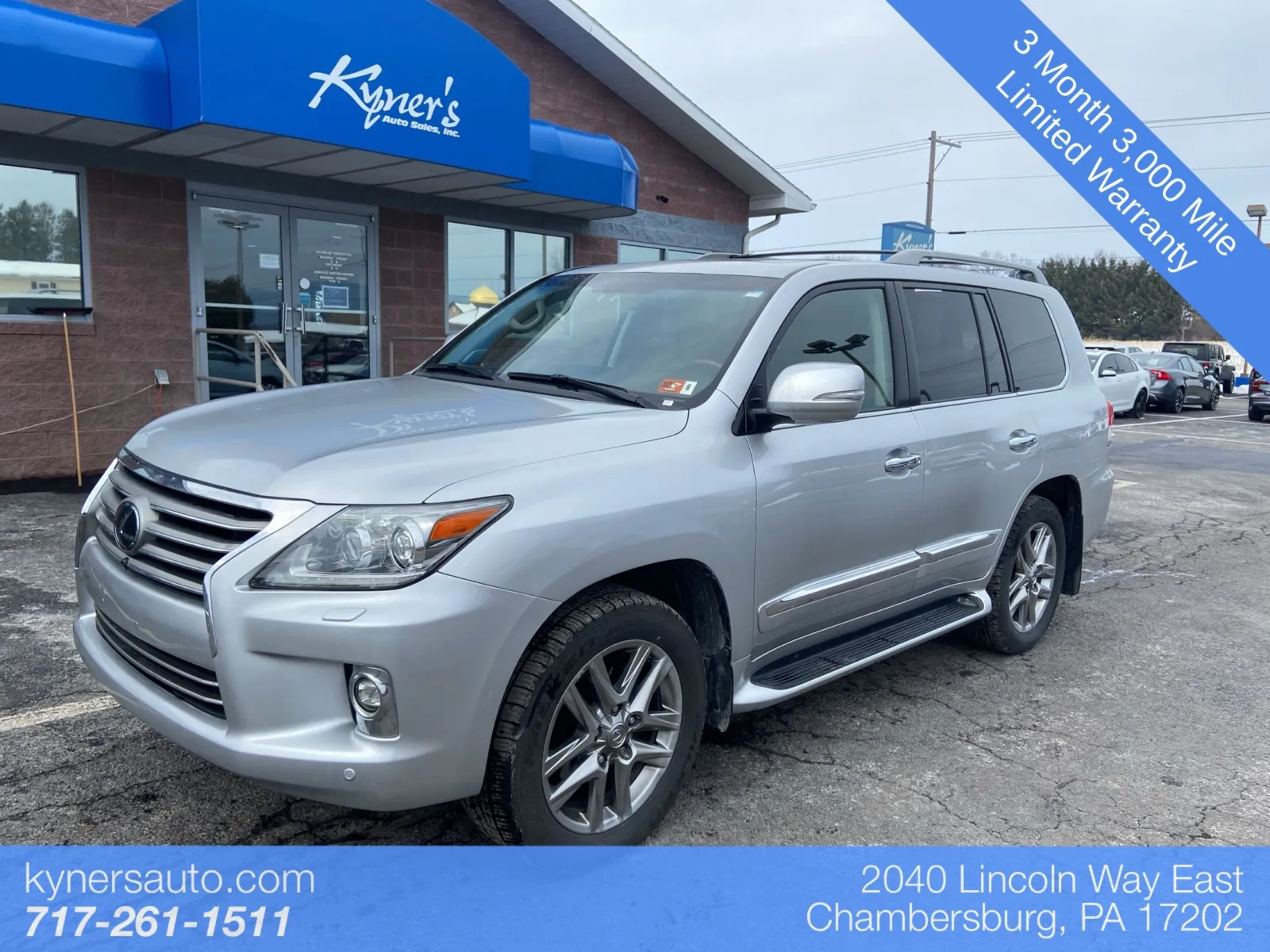 Silver 2015 Lexus LX 570 for sale in Chambersburg, PA