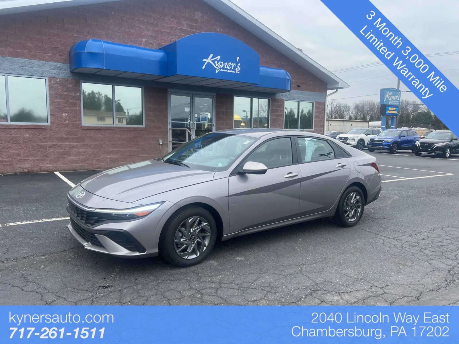 Gray 2024 Hyundai Elantra Hybrid Blue for sale in Chambersburg, PA