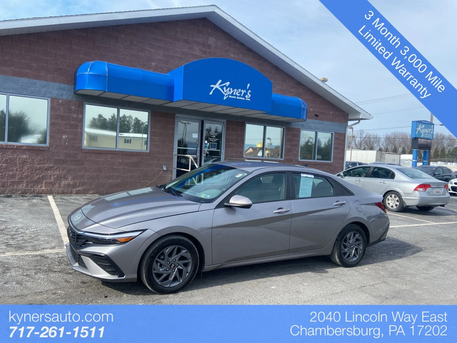 Gray 2024 Hyundai Elantra Hybrid Blue for sale in Chambersburg, PA