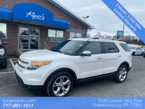 White 2013 Ford Explorer Limited for sale in Chambersburg, PA