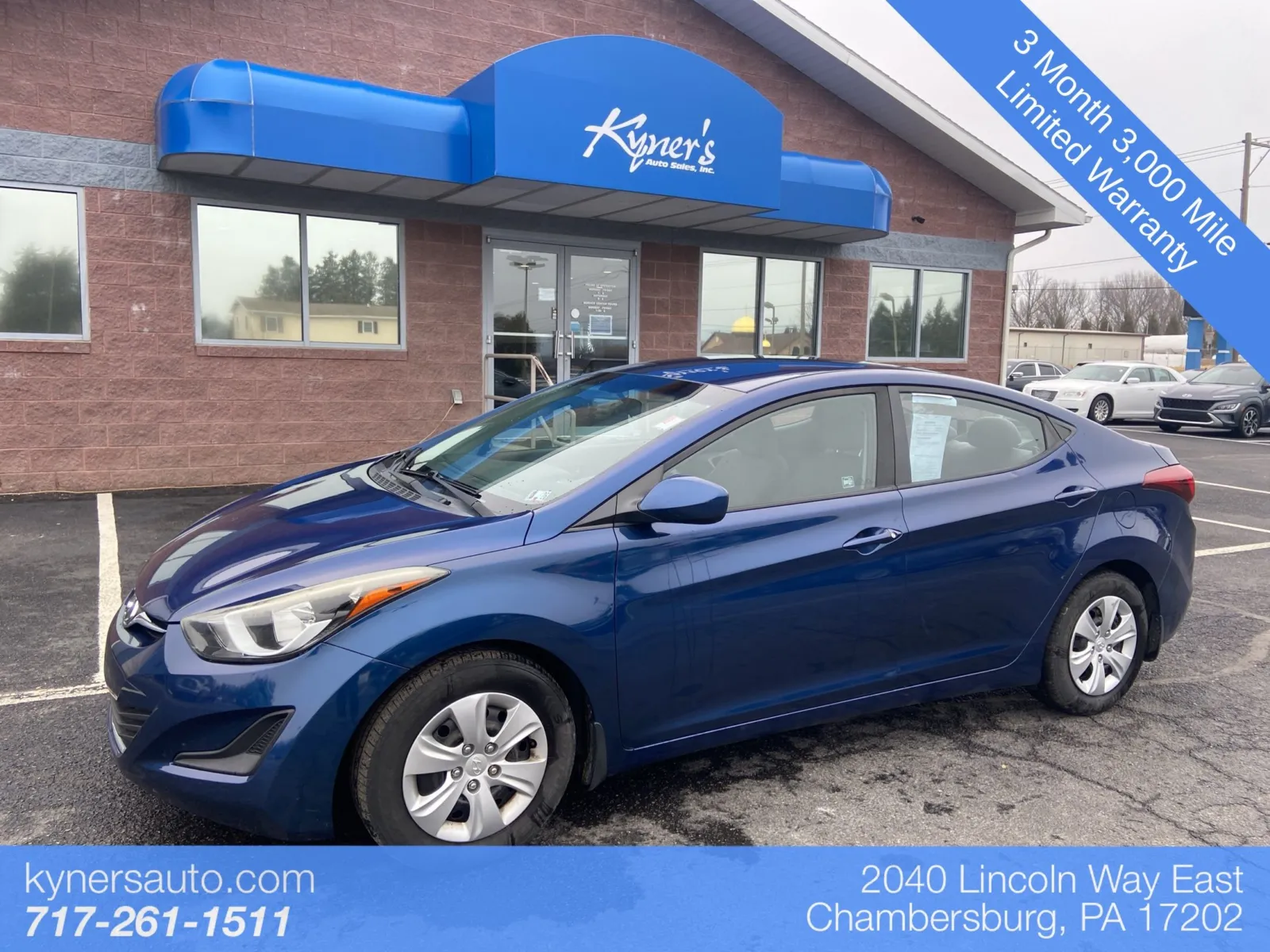 2016 Hyundai Elantra SE for sale in Chambersburg, PA