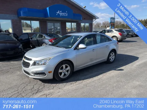 Silver 2015 Chevrolet Cruze 1LT for sale in Chambersburg, PA