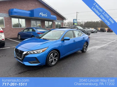 Blue 2022 Nissan Sentra SV for sale in Chambersburg, PA