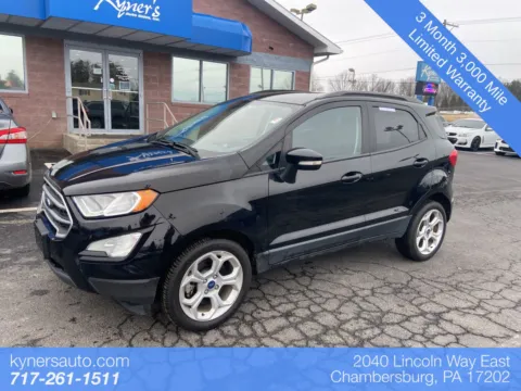 Black 2021 Ford EcoSport SE for sale in Chambersburg, PA