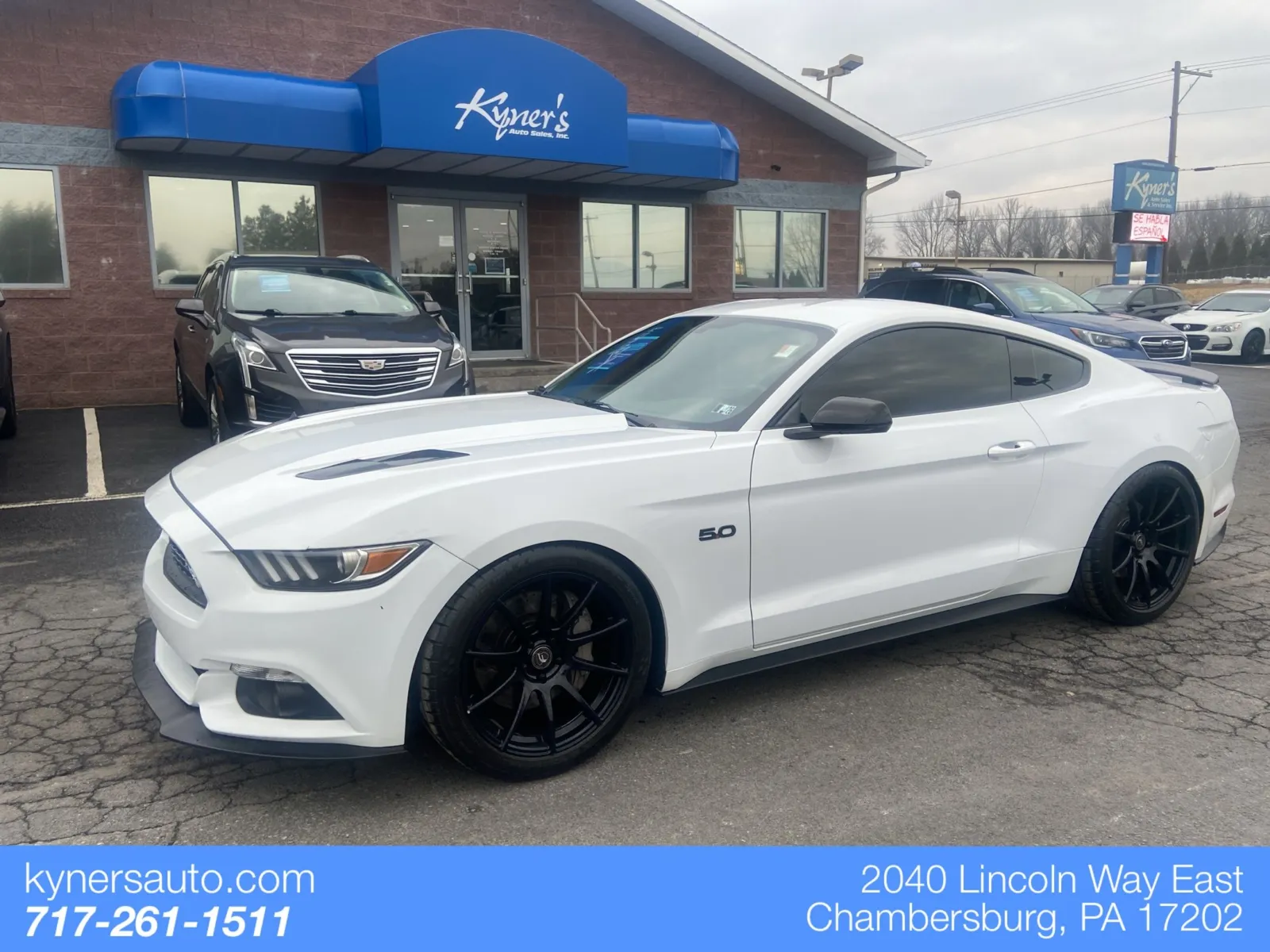 White 2016 Ford Mustang GT Premium for sale in Chambersburg, PA