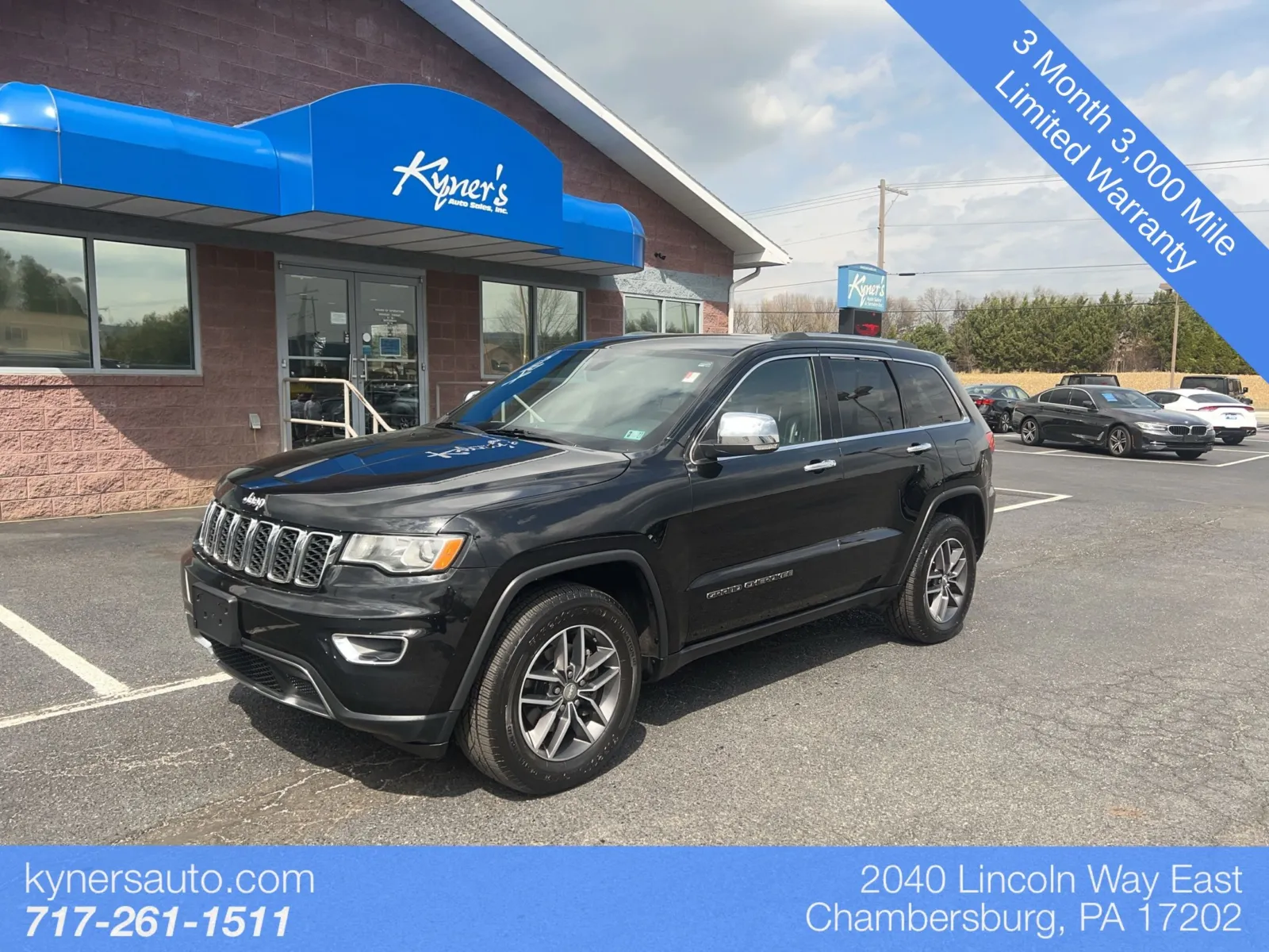 Black 2018 Jeep Grand Cherokee Limited for sale in Chambersburg, PA