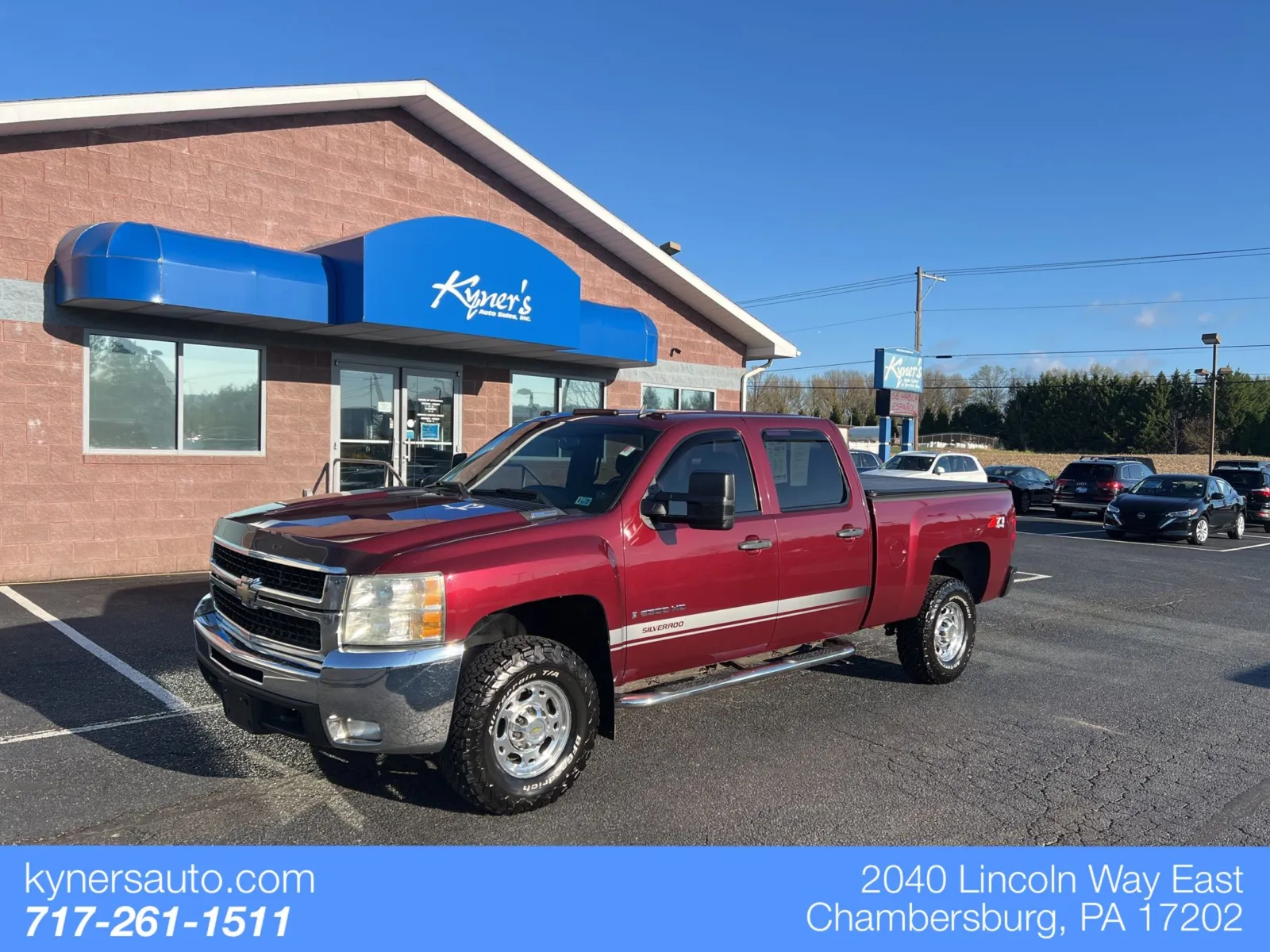 Red 2008 Chevrolet Silverado 2500HD LT for sale in Chambersburg, PA