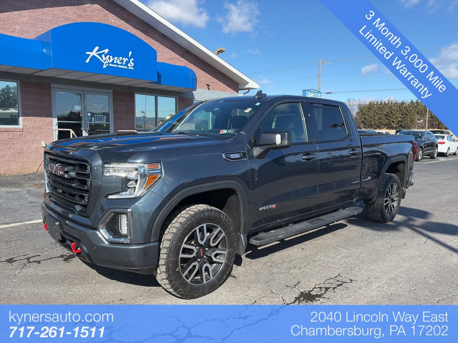 Blue 2021 GMC Sierra 1500 AT4 for sale in Chambersburg, PA