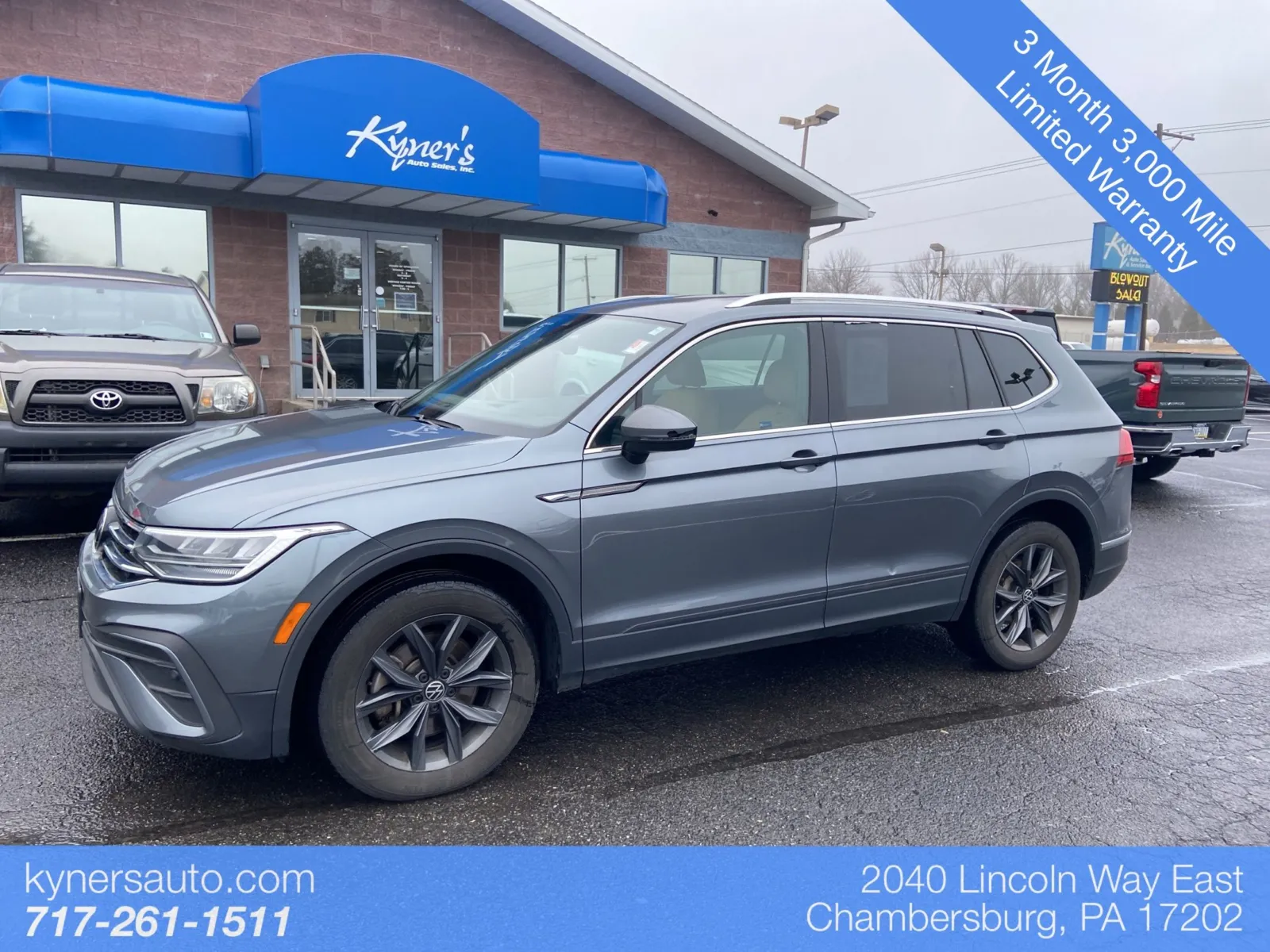 Gray 2022 Volkswagen Tiguan 2.0T SE for sale in Chambersburg, PA