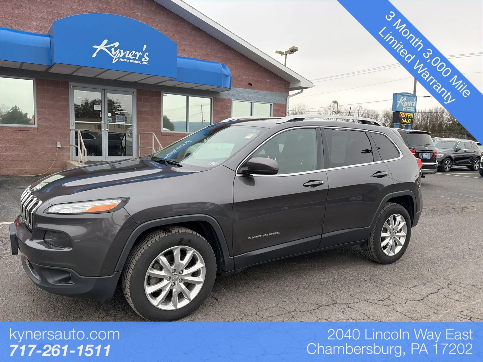 2016 Jeep Cherokee Limited for sale in Chambersburg, PA