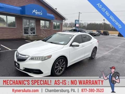 White 2016 Acura TLX V6 Tech for sale in Chambersburg, PA