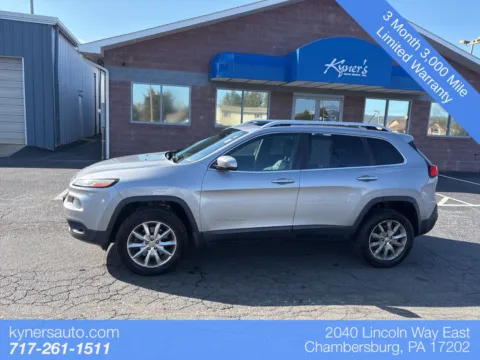 Silver 2014 Jeep Cherokee Limited for sale in Chambersburg, PA