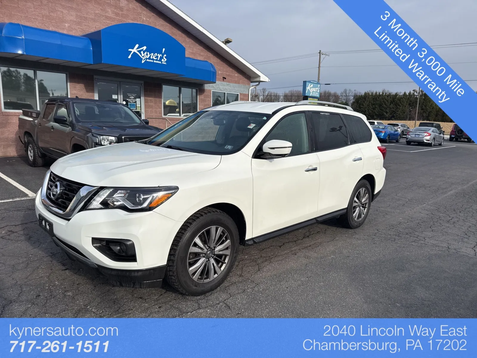 White 2019 Nissan Pathfinder SL for sale in Chambersburg, PA