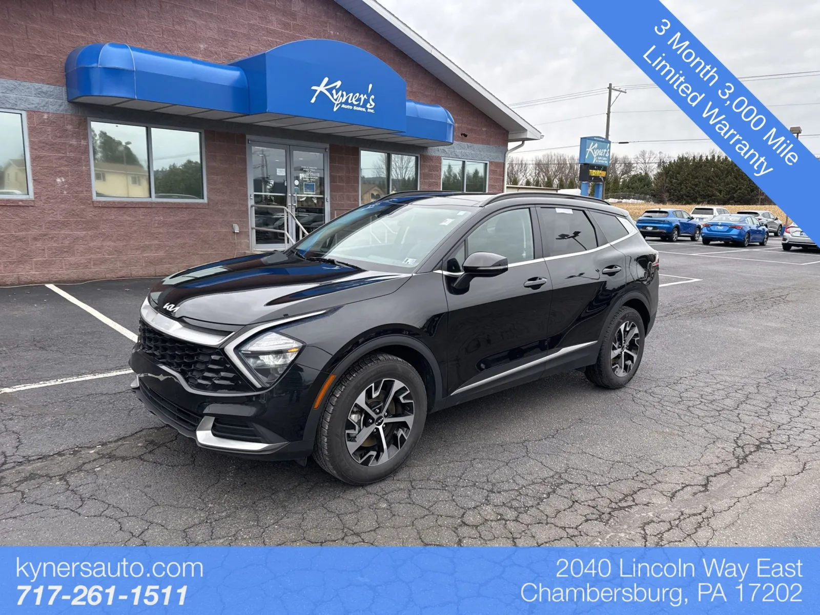 Black 2023 Kia Sportage Hybrid EX for sale in Chambersburg, PA