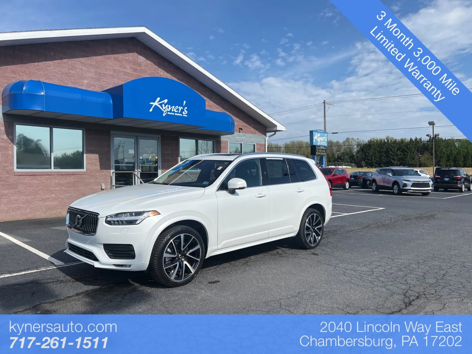 White 2021 Volvo XC90 T6 Momentum for sale in Chambersburg, PA