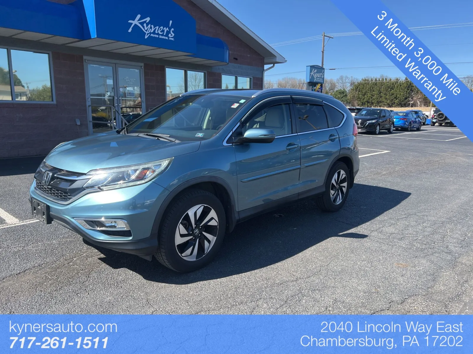 Silver 2015 Honda CR-V Touring for sale in Chambersburg, PA