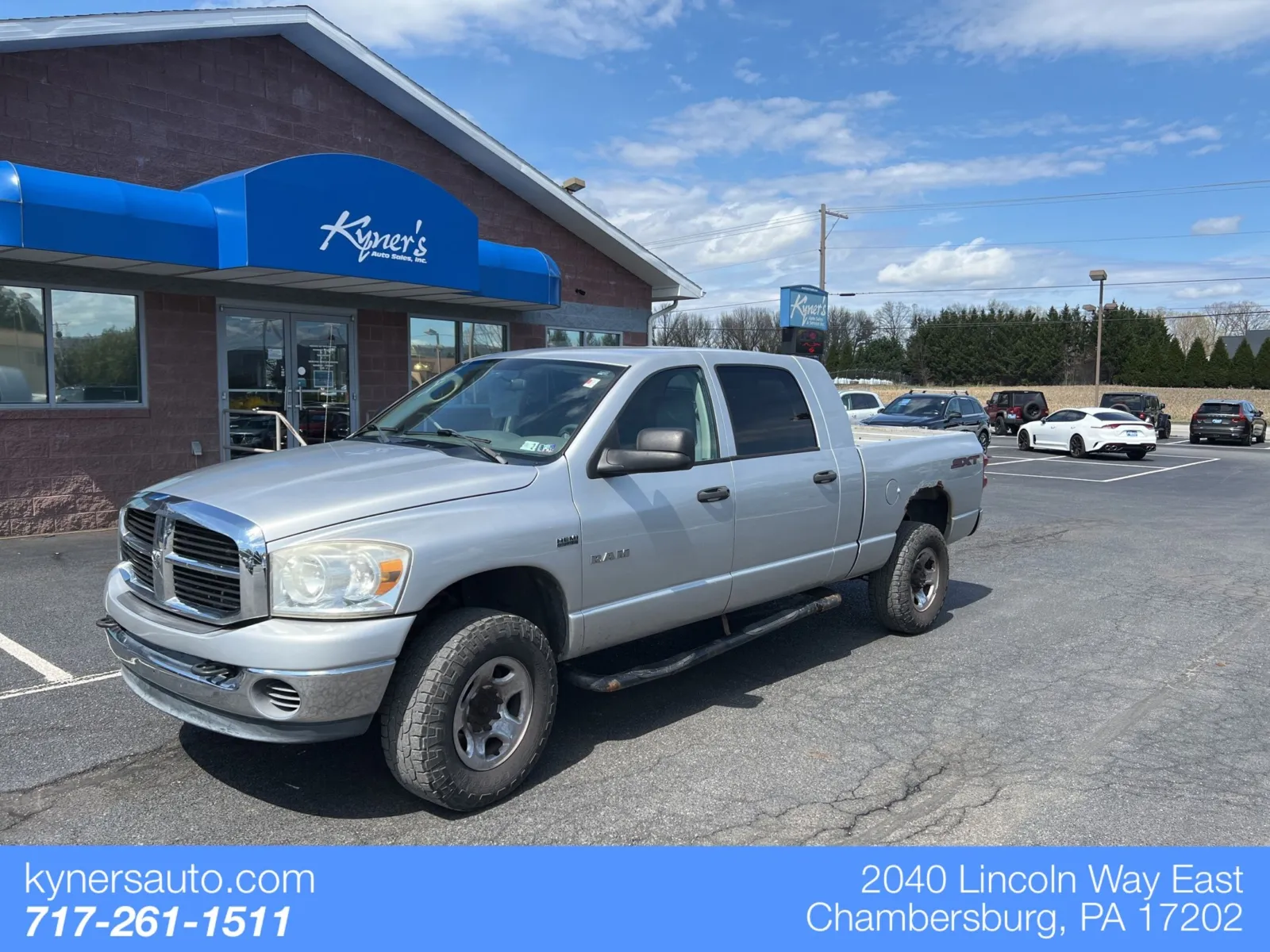 Silver 2008 Dodge Ram 1500 SLT for sale in Chambersburg, PA