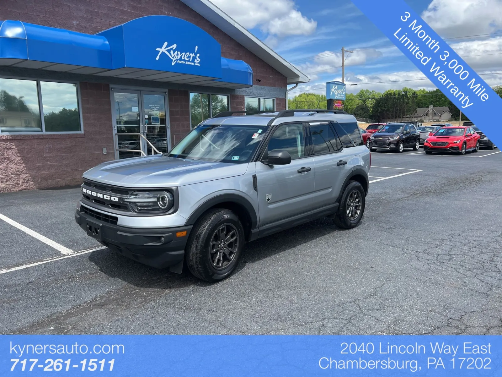 Silver 2022 Ford Bronco Sport Big Bend for sale in Chambersburg, PA