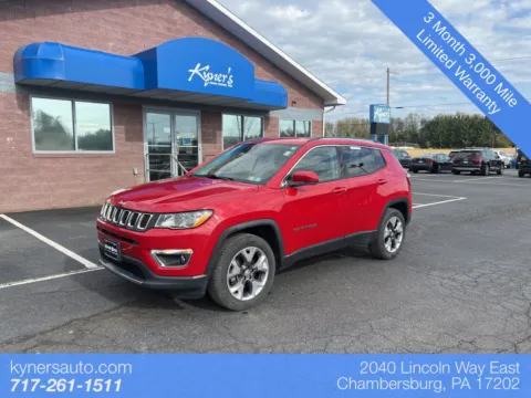 Red 2019 Jeep Compass Limited for sale in Chambersburg, PA