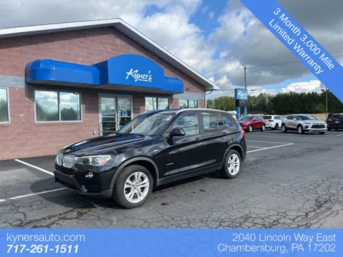 Black 2017 BMW X3 xDrive35i for sale in Chambersburg, PA