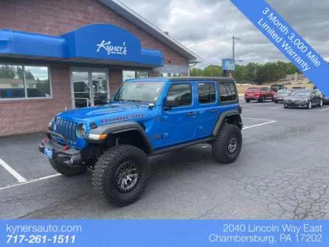 Blue 2021 Jeep Wrangler Unlimited Rubicon for sale in Chambersburg, PA