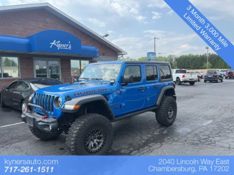 Blue 2021 Jeep Wrangler Unlimited Rubicon for sale in Chambersburg, PA