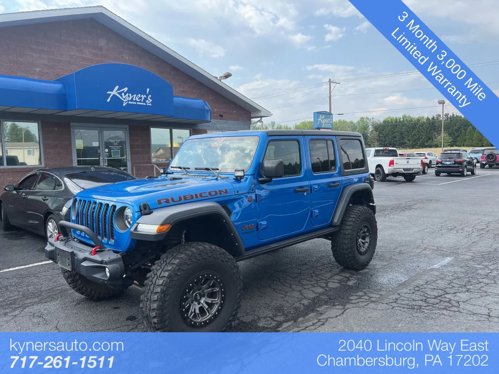 Blue 2021 Jeep Wrangler Unlimited Rubicon for sale in Chambersburg, PA